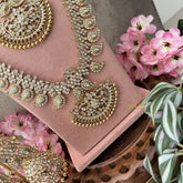 Vriksham Precious White Stone Maanga Bridal Set-White-G18177